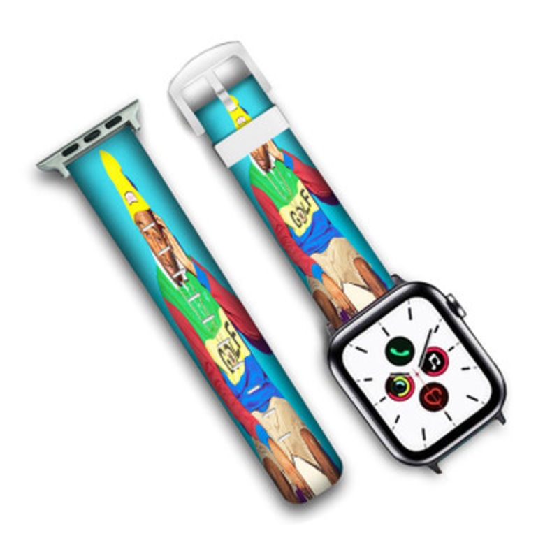 Pastele Tyler The Creator Custom Personalized Apple Watch Band Genuine Leather Watch Band Replacement 38mm 40mm 42mm 44mm