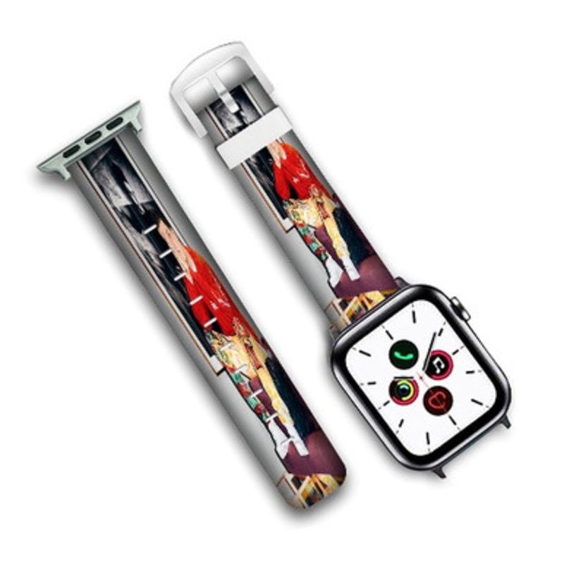 Pastele Yung Lean Custom New Personalized Apple Watch Band Genuine Leather Watch Band Replacement 38mm 40mm 42mm 44mm