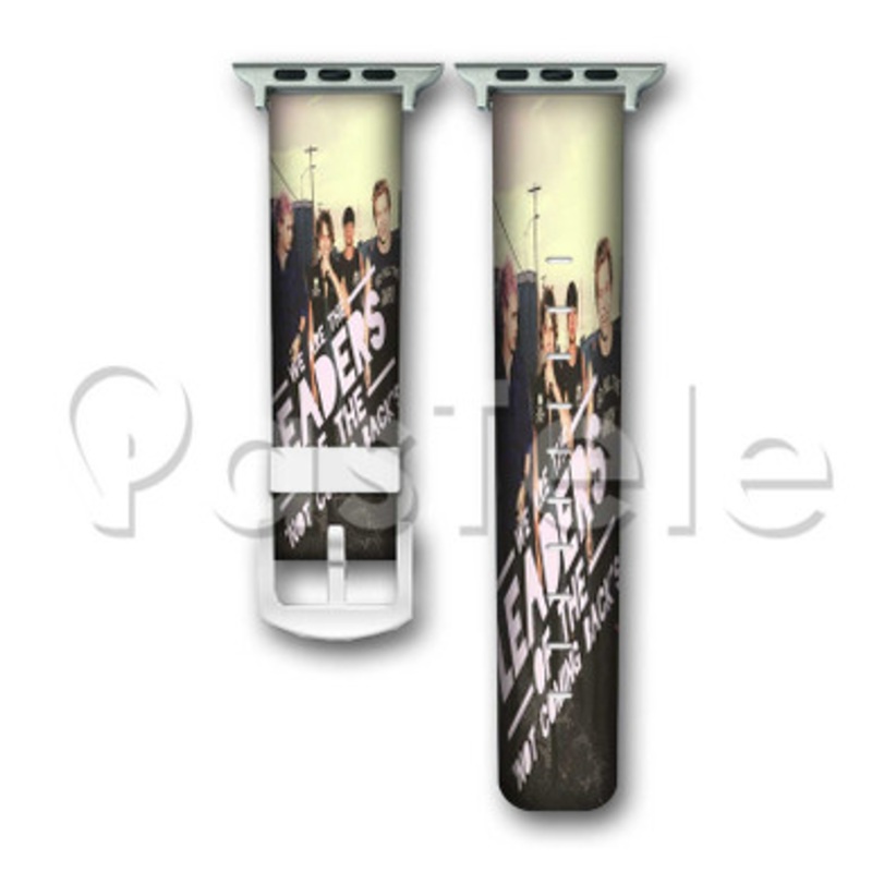 5 Seconds of Summer Custom Personalized Apple Watch Band 38mm 40mm 42mm 44mm Leather PU