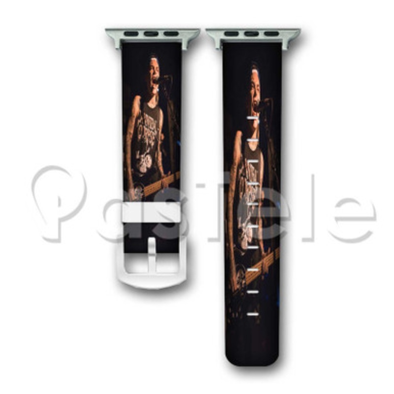 Ahren Stringer The Amity Affliction Custom Personalized Apple Watch Band 38mm 40mm 42mm 44mm Leather PU