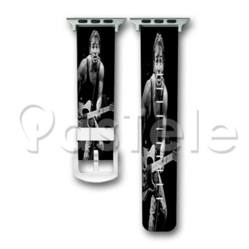 Bruce Springsteen Custom Personalized Apple Watch Band 38mm 40mm 42mm 44mm Leather PU