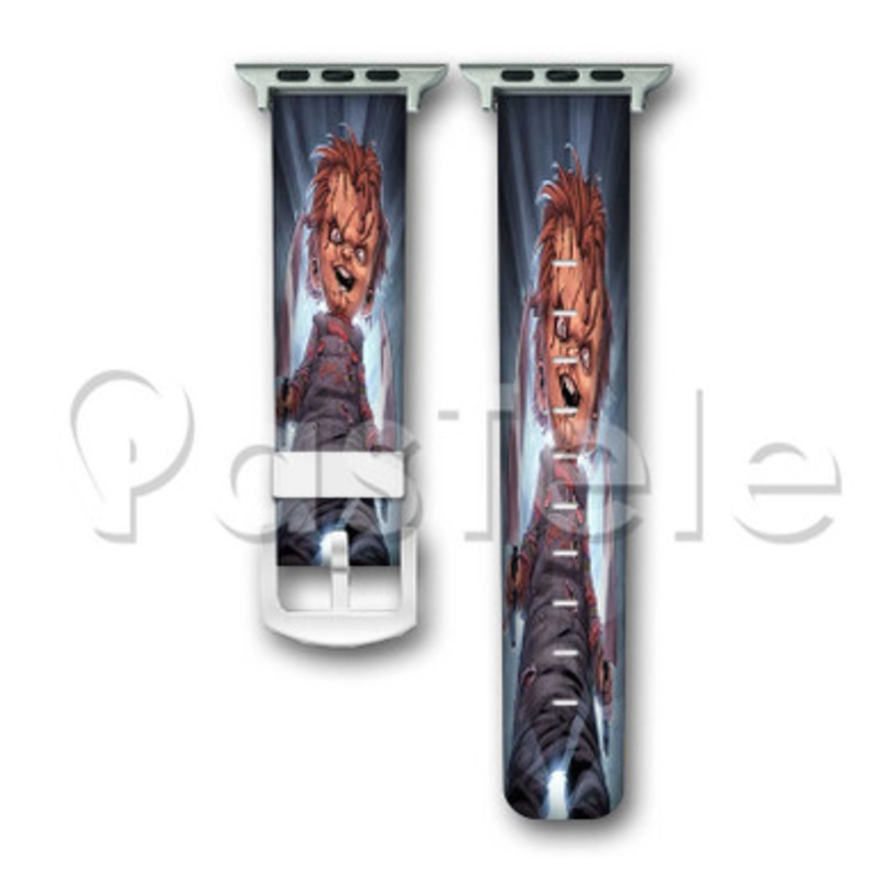 Chucky Custom Personalized Apple Watch Band 38mm 40mm 42mm 44mm Leather PU