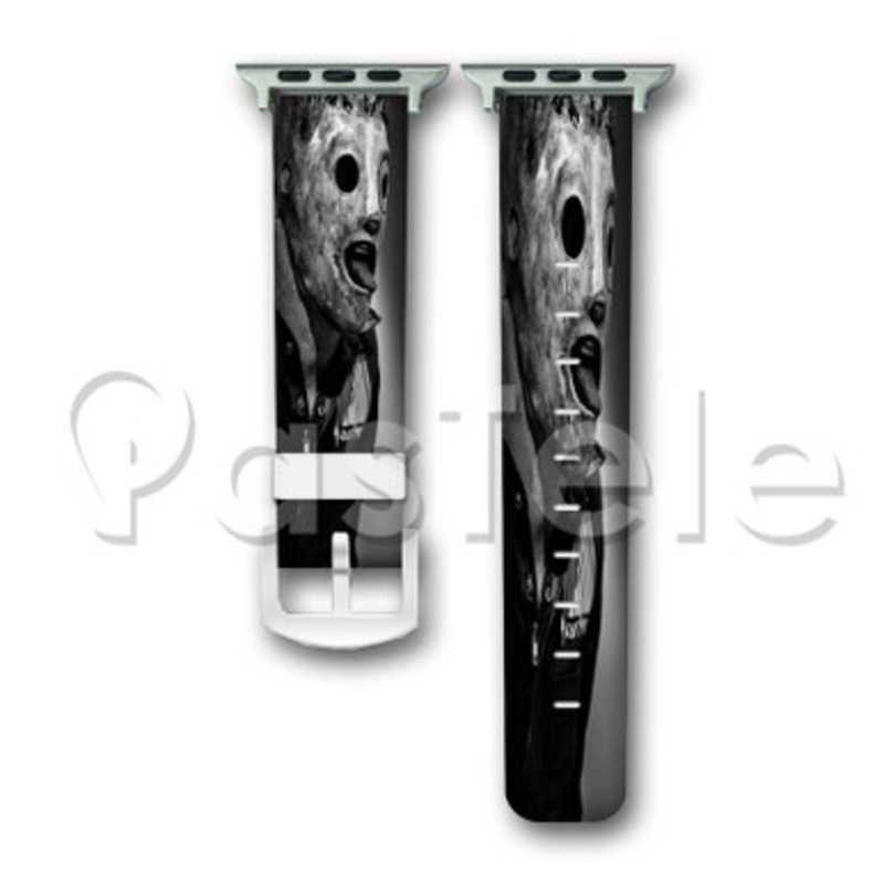 Corey Taylor Slipknot 2 Custom Personalized Apple Watch Band 38mm 40mm 42mm 44mm Leather PU