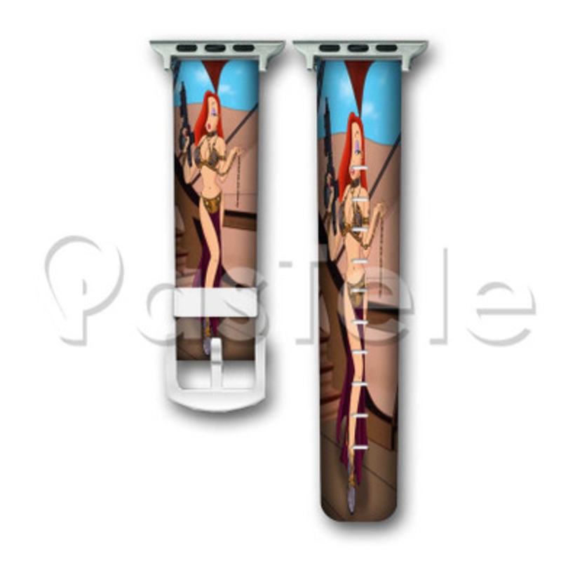 Disney Jessica Rabbit Sexy Custom Personalized Apple Watch Band 38mm 40mm 42mm 44mm Leather PU