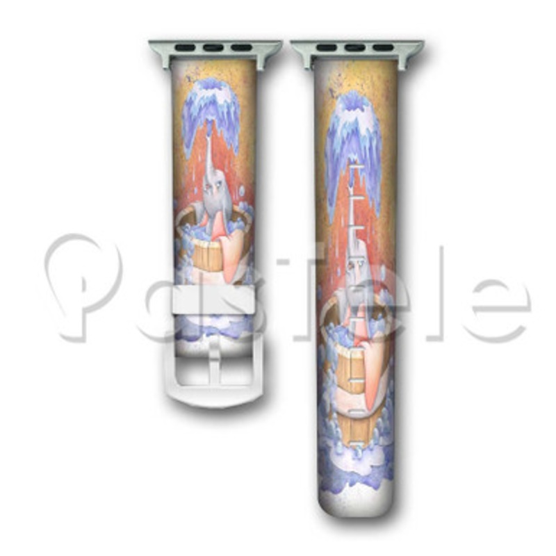 Dumbo Disney Custom Personalized Apple Watch Band 38mm 40mm 42mm 44mm Leather PU