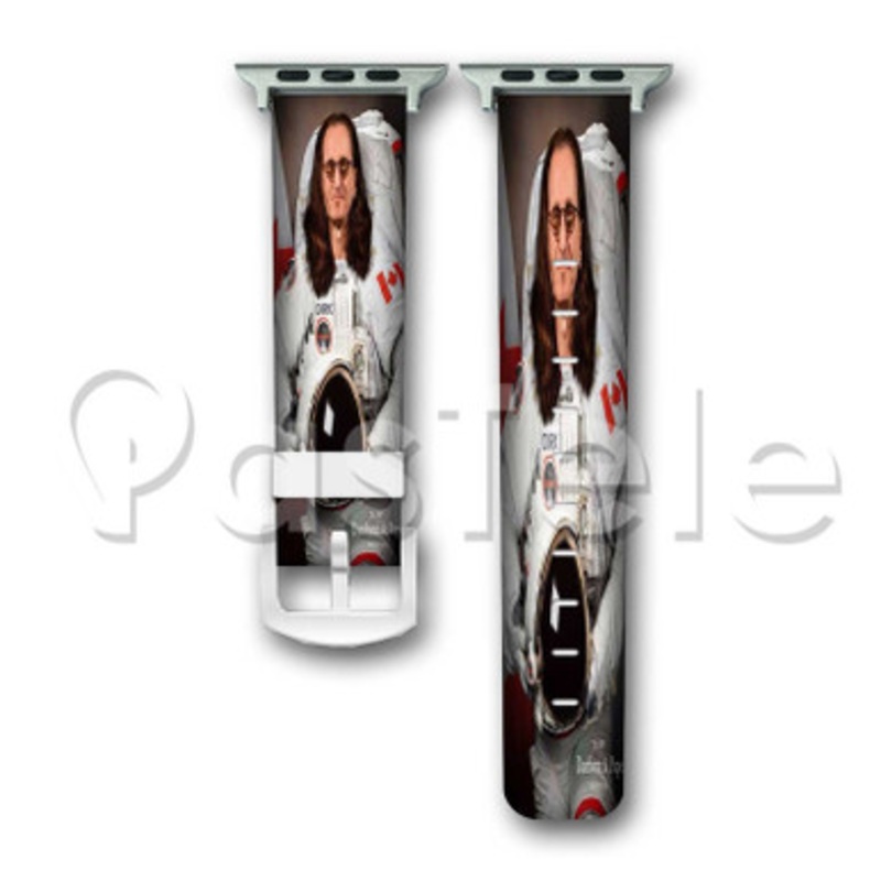 Geddy Lee Rush Astronaut Custom Personalized Apple Watch Band 38mm 40mm 42mm 44mm Leather PU