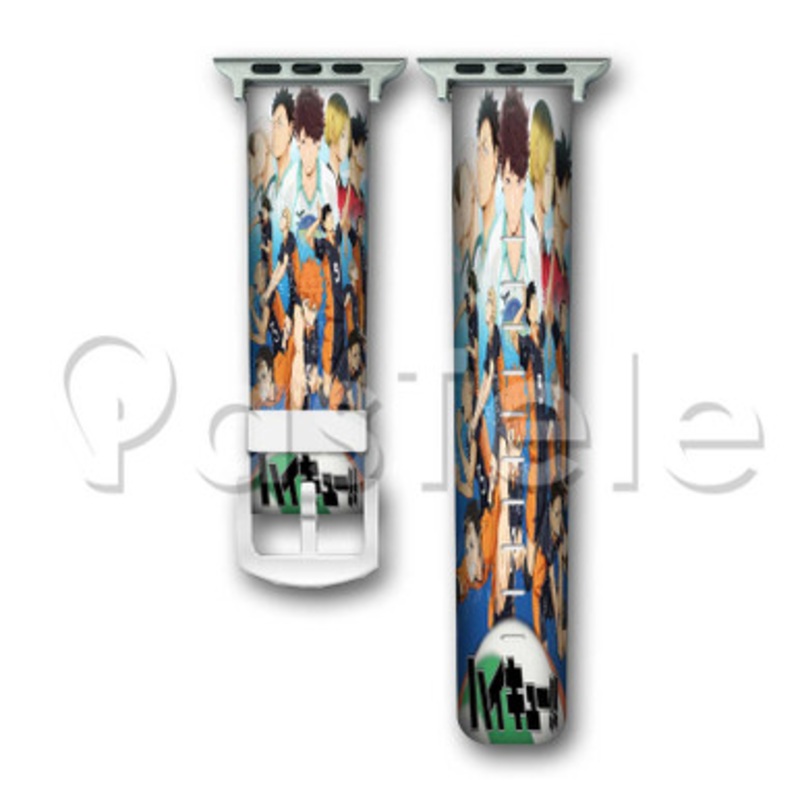 Haikyuu Custom Personalized Apple Watch Band 38mm 40mm 42mm 44mm Leather PU