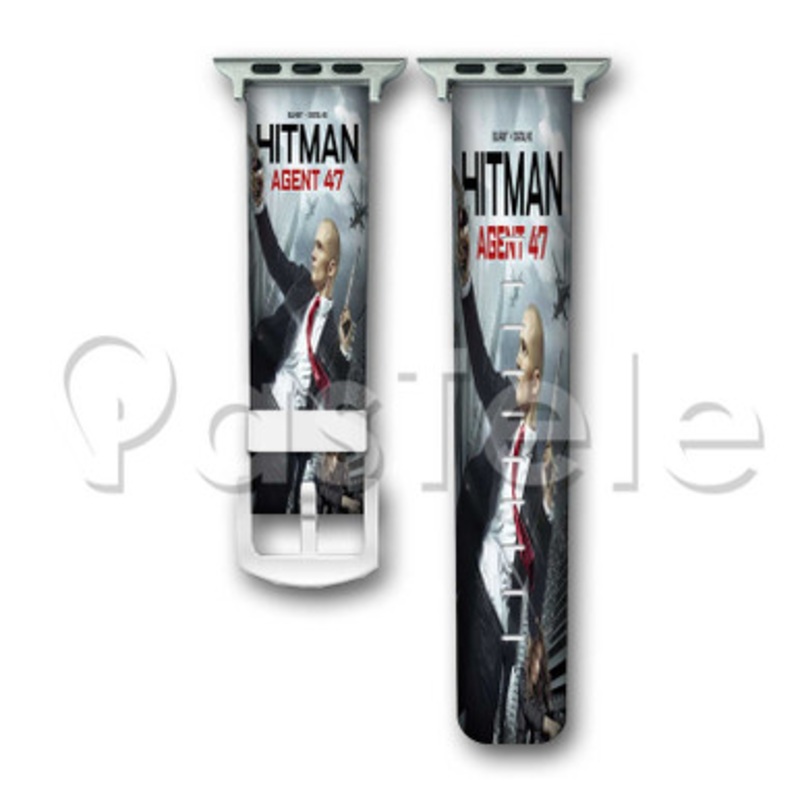 Hitman Agent 47 Custom Personalized Apple Watch Band 38mm 40mm 42mm 44mm Leather PU