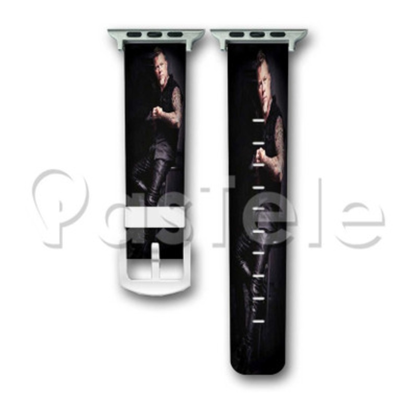 James Hatfield Metallica Custom Personalized Apple Watch Band 38mm 40mm 42mm 44mm Leather PU