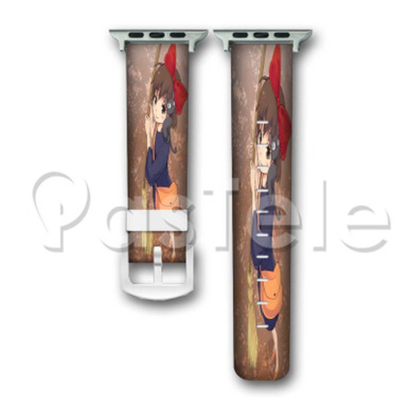 Kiki s Delivery Service Studio Ghibli Custom Personalized Apple Watch Band 38mm 40mm 42mm 44mm Leather PU