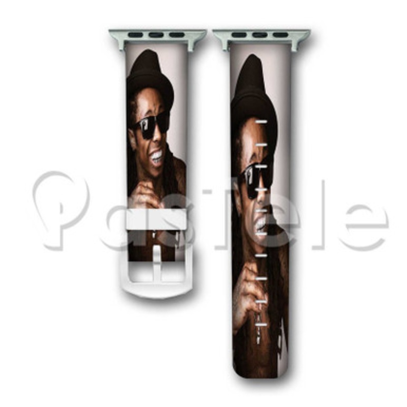 Lil Wayne Custom Personalized Apple Watch Band 38mm 40mm 42mm 44mm Leather PU