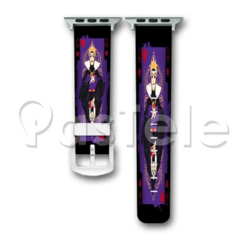 Maleficent Sleeping Beauty Disney Custom Personalized Apple Watch Band 38mm 40mm 42mm 44mm Leather PU