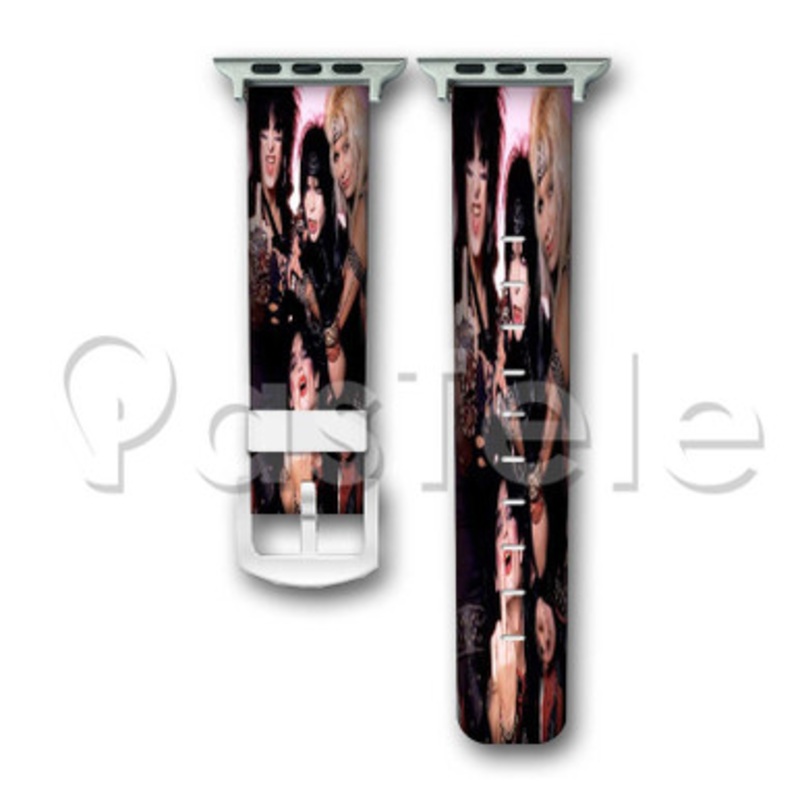 Motley Crue 2 Custom Personalized Apple Watch Band 38mm 40mm 42mm 44mm Leather PU