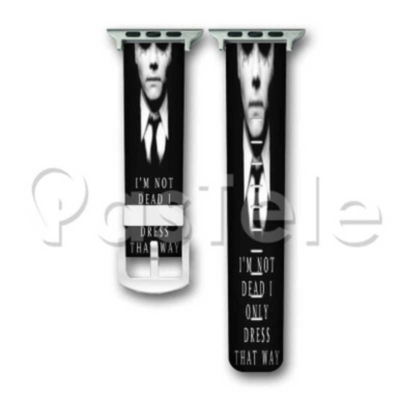 My Chemical Romance QUotes Custom Personalized Apple Watch Band 38mm 40mm 42mm 44mm Leather PU