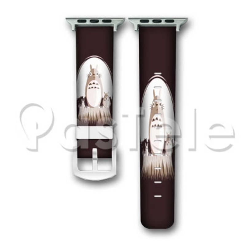 My Neighbor Totoro Studio Ghibli 2 Custom Personalized Apple Watch Band 38mm 40mm 42mm 44mm Leather PU