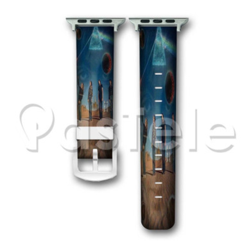 Pink Floyd Custom Personalized Apple Watch Band 38mm 40mm 42mm 44mm Leather PU