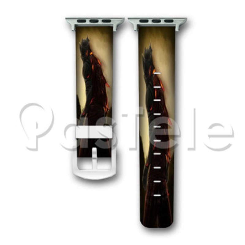 Red Knight Dark Souls 3 Custom Personalized Apple Watch Band 38mm 40mm 42mm 44mm Leather PU