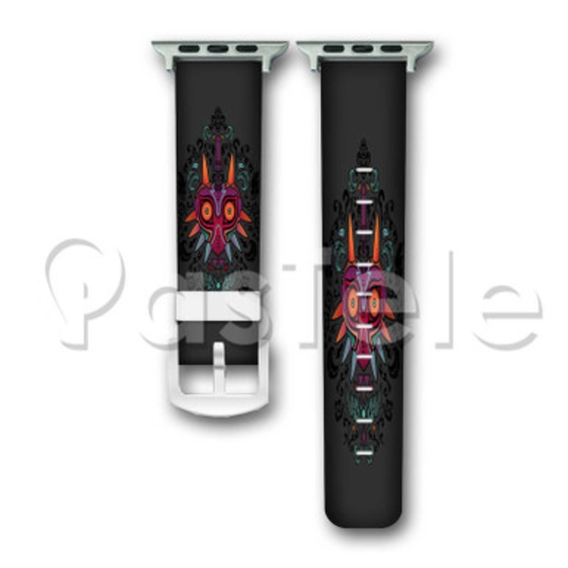 The Legend of Zelda Majora s Mask 2 Custom Personalized Apple Watch Band 38mm 40mm 42mm 44mm Leather PU