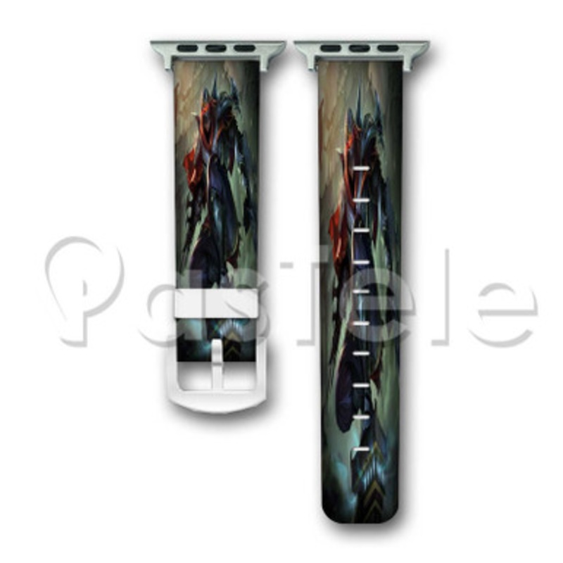 Zed League of Legends Custom Personalized Apple Watch Band 38mm 40mm 42mm 44mm Leather PU