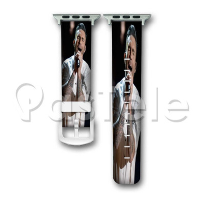 Adam Levine Maroon 5 Custom Personalized Apple Watch Band 38mm 40mm 42mm 44mm Leather PU