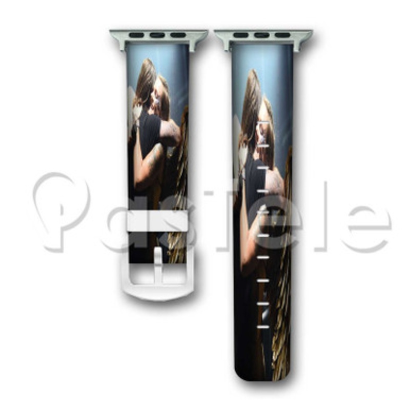 Alesson and Tove Lo Custom Personalized Apple Watch Band 38mm 40mm 42mm 44mm Leather PU