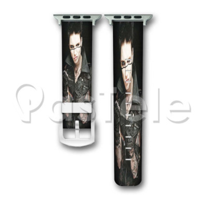 Andy Biersack Black Veil Brides 2 Custom Personalized Apple Watch Band 38mm 40mm 42mm 44mm Leather PU