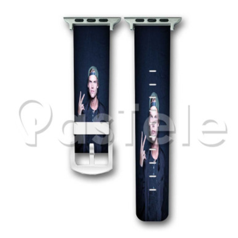 Avicii Custom Personalized Apple Watch Band 38mm 40mm 42mm 44mm Leather PU