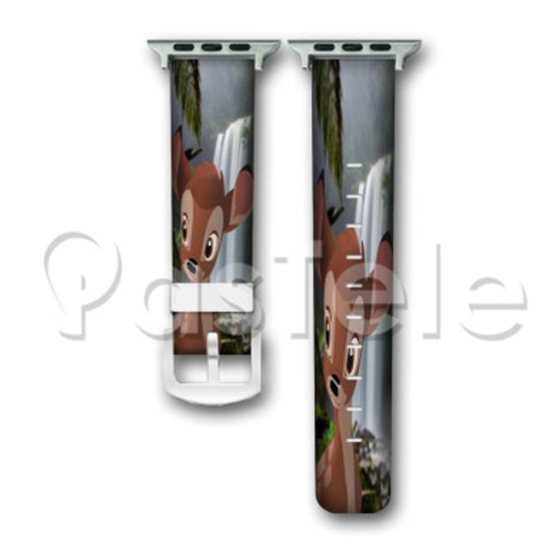 Bambi Disney Custom Personalized Apple Watch Band 38mm 40mm 42mm 44mm Leather PU