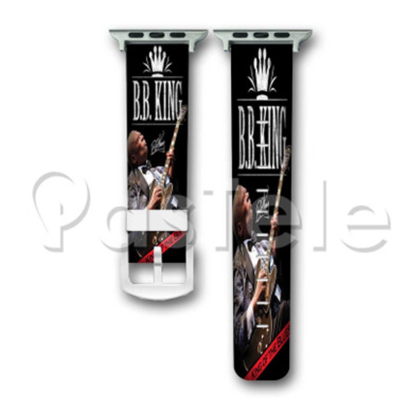 BB King Concert Custom Personalized Apple Watch Band 38mm 40mm 42mm 44mm Leather PU