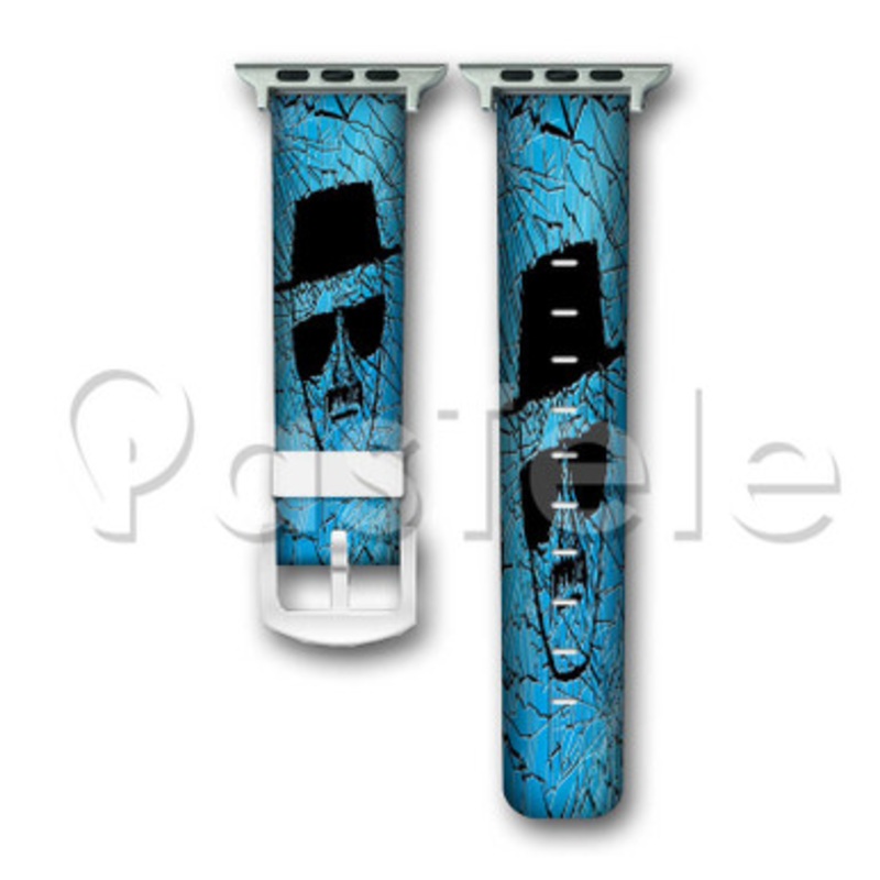 Breaking Bad Heisenberg Custom Personalized Apple Watch Band 38mm 40mm 42mm 44mm Leather PU