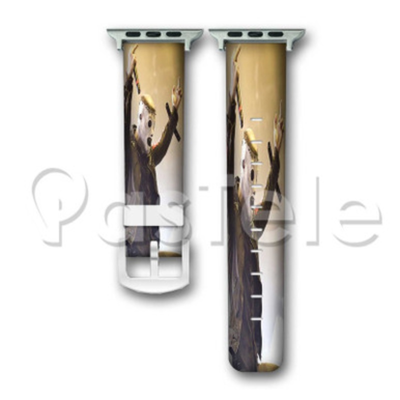 Corey Taylor Slipknot Custom Personalized Apple Watch Band 38mm 40mm 42mm 44mm Leather PU