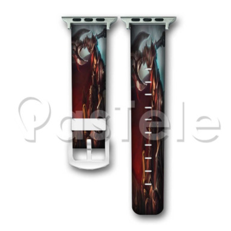 Darius League of Legends Custom Personalized Apple Watch Band 38mm 40mm 42mm 44mm Leather PU