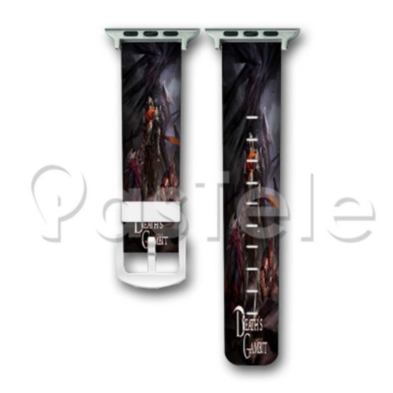 Death s Gambit Custom Personalized Apple Watch Band 38mm 40mm 42mm 44mm Leather PU