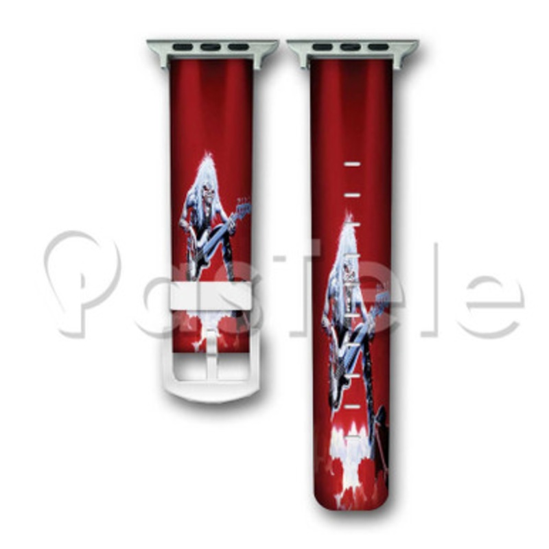 Eddie Iron Maiden 2 Custom Personalized Apple Watch Band 38mm 40mm 42mm 44mm Leather PU