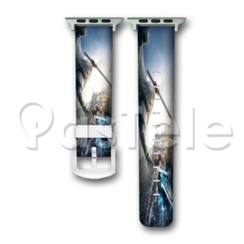 Final Fantasy VII Advent Children Custom Personalized Apple Watch Band 38mm 40mm 42mm 44mm Leather PU