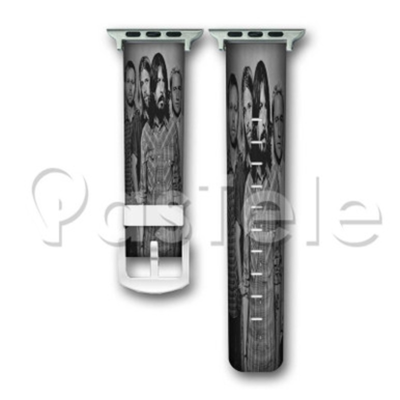 Foo Fighters Custom Personalized Apple Watch Band 38mm 40mm 42mm 44mm Leather PU
