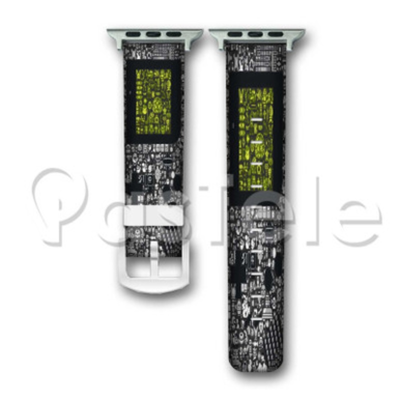 Game Boy Custom Personalized Apple Watch Band 38mm 40mm 42mm 44mm Leather PU