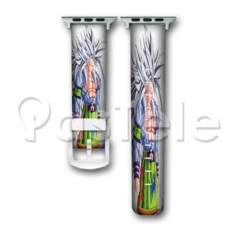 Goku Super Saiyan 5 Dragon Ball Z Custom Personalized Apple Watch Band 38mm 40mm 42mm 44mm Leather PU