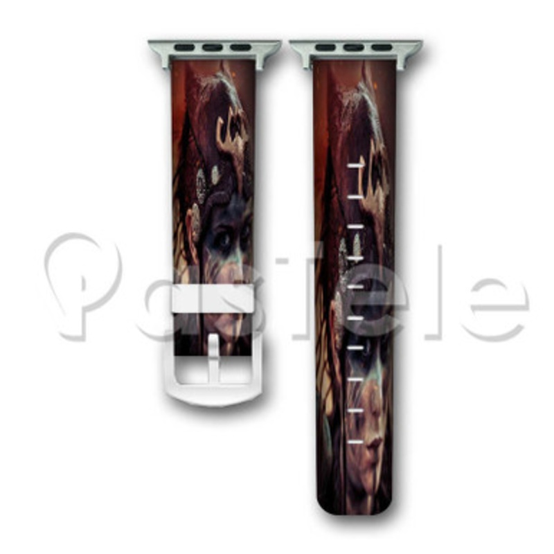 Hellblade Custom Personalized Apple Watch Band 38mm 40mm 42mm 44mm Leather PU