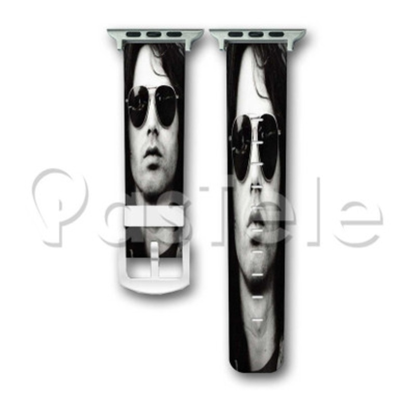 Jim Morrison 2 Custom Personalized Apple Watch Band 38mm 40mm 42mm 44mm Leather PU