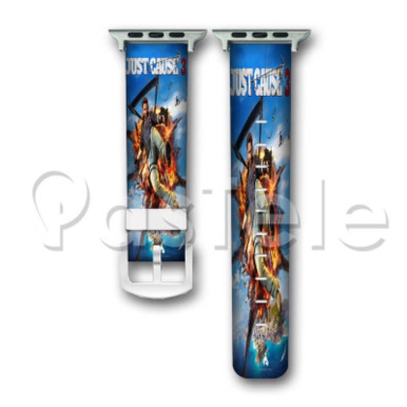 Just Cause 3 Custom Personalized Apple Watch Band 38mm 40mm 42mm 44mm Leather PU