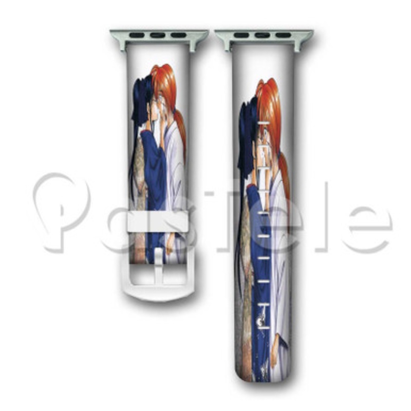 Kaoru Kamiya Kenshin Himura Custom Personalized Apple Watch Band 38mm 40mm 42mm 44mm Leather PU