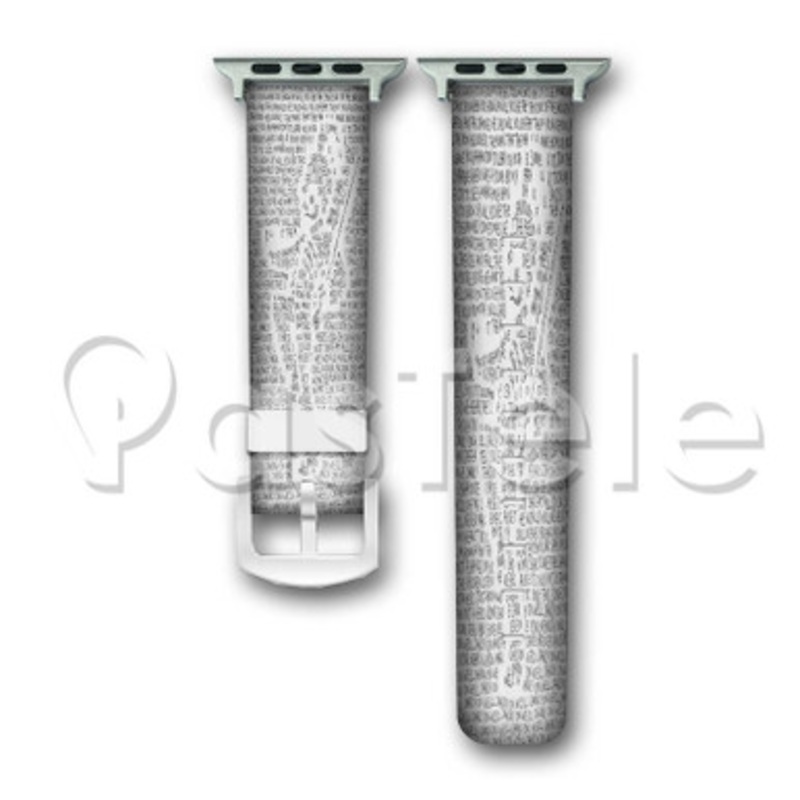My Chemical Romance The Black Parade Typography Custom Personalized Apple Watch Band 38mm 40mm 42mm 44mm Leather PU