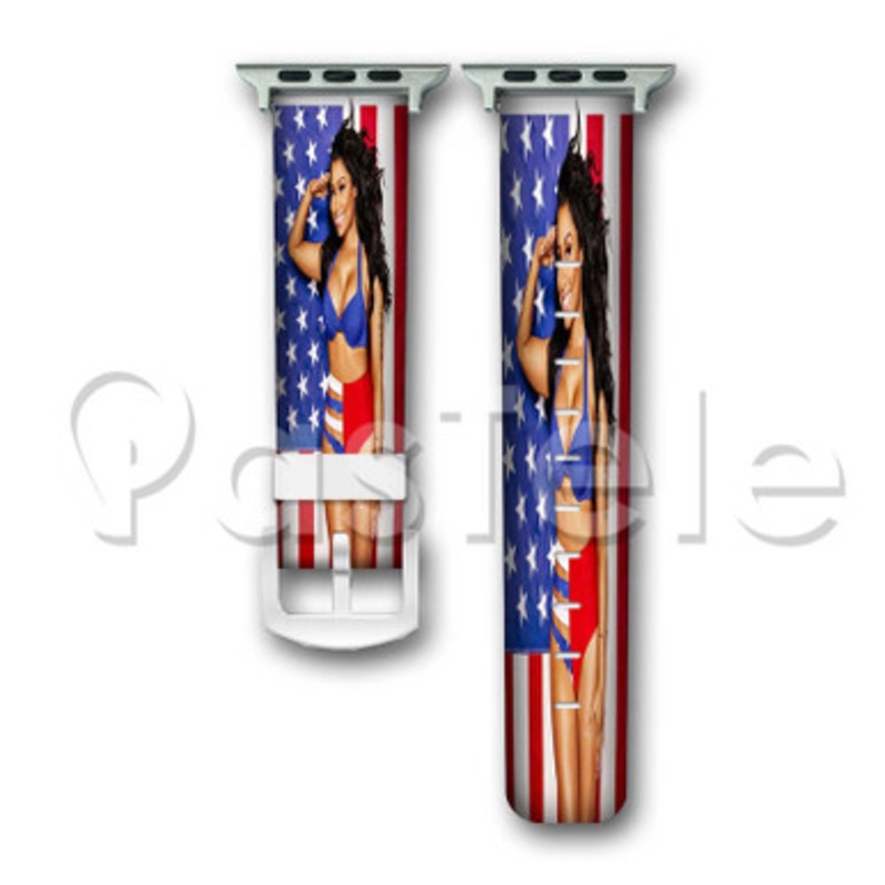 Nicki Minaj Custom Personalized Apple Watch Band 38mm 40mm 42mm 44mm Leather PU