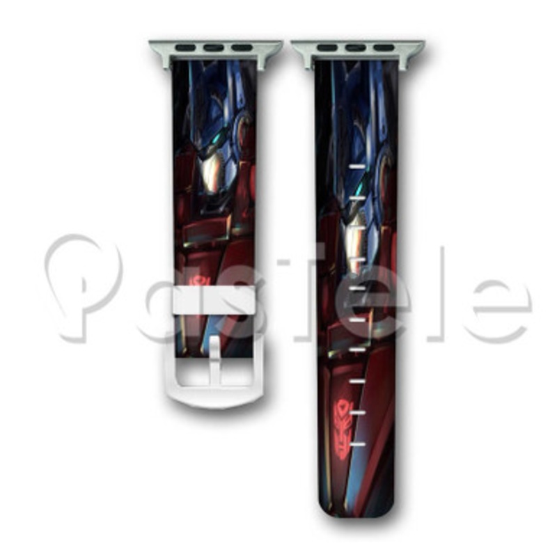 Optimus Prime Transformer Custom Personalized Apple Watch Band 38mm 40mm 42mm 44mm Leather PU