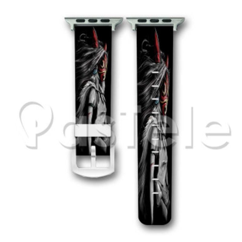 Princess Mononoke Studio Ghibli Custom Personalized Apple Watch Band 38mm 40mm 42mm 44mm Leather PU