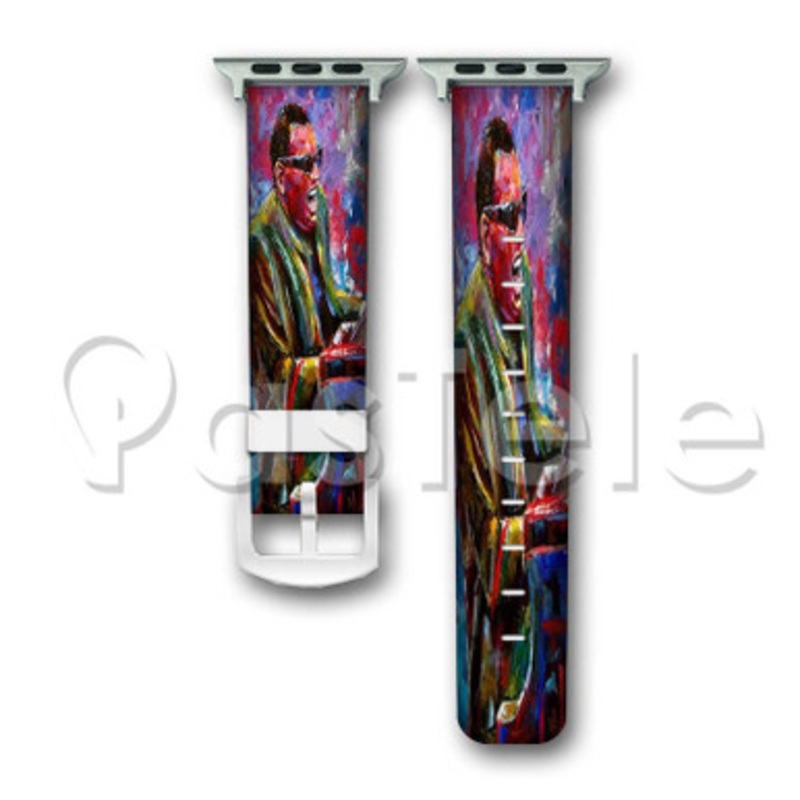 Ray Charles Custom Personalized Apple Watch Band 38mm 40mm 42mm 44mm Leather PU