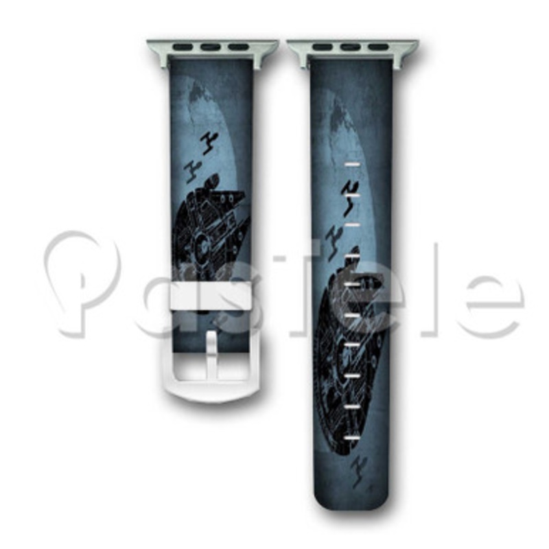 Star Wars Custom Personalized Apple Watch Band 38mm 40mm 42mm 44mm Leather PU