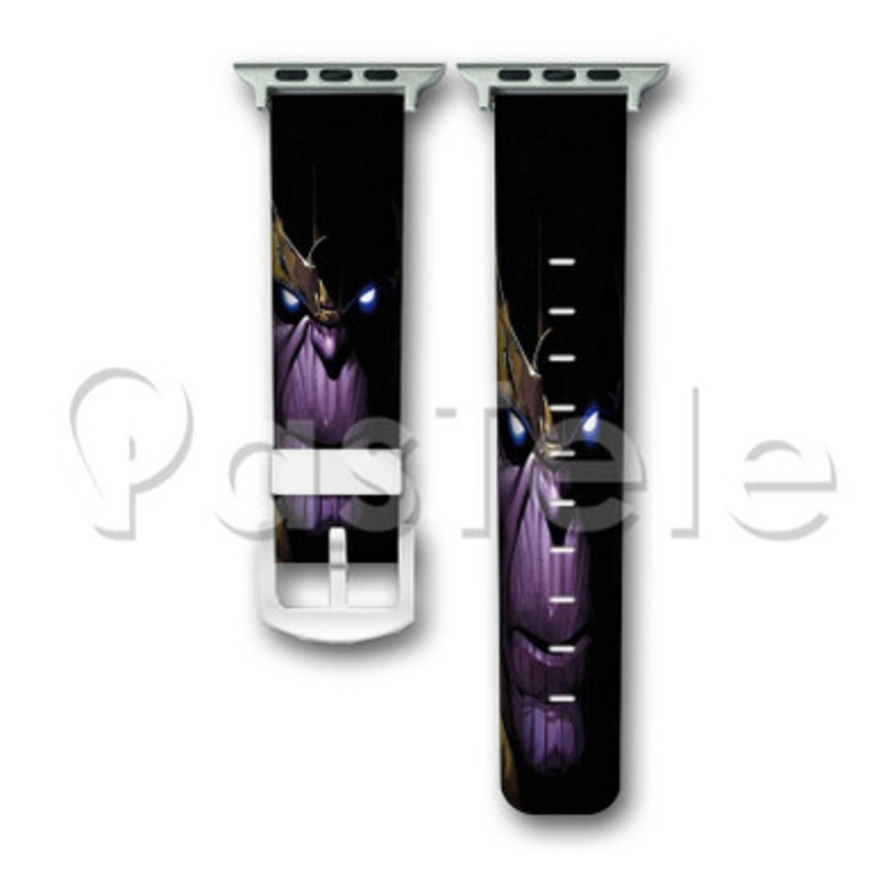 Thanos The Avengers Custom Personalized Apple Watch Band 38mm 40mm 42mm 44mm Leather PU