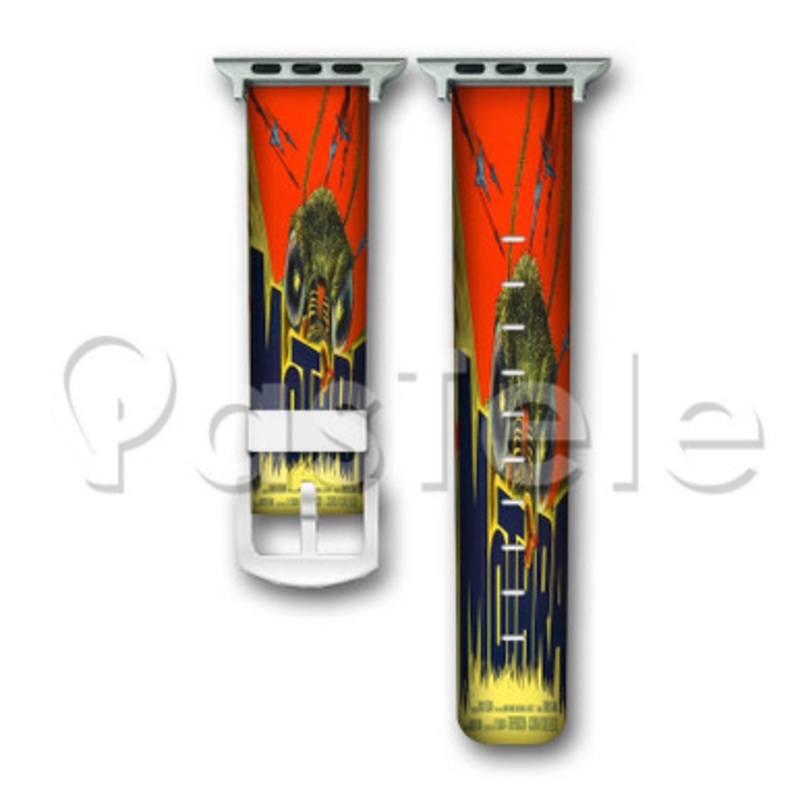 The Black Box Club Mothra Custom Personalized Apple Watch Band 38mm 40mm 42mm 44mm Leather PU